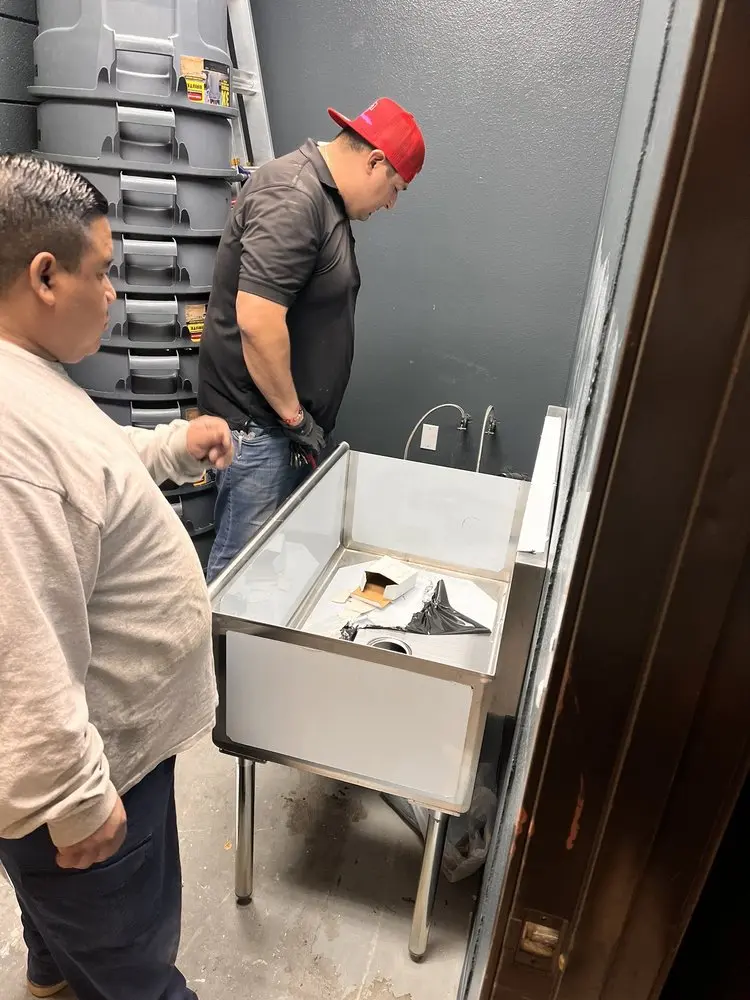 Commercial plumbing and sink installation in El Dorado